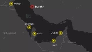 K�rfez alarmda! �ran'�n hedef ald��� Arap �lkelerinde patlama sesleri duyuluyor