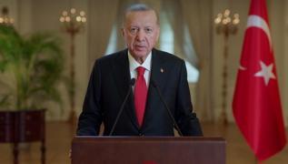 Ba�kan Erdo�an'dan Ramazan Bayram� mesaj�: Ba�lad���m�z i�i kazas�z, belas�z menziline ula�t�raca��z 