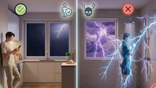 G�k g�rledi�i anda bula��k y�kamay�n ya da bir a�ac�n alt�na ko�may�n! Sebebi �oke ediyor