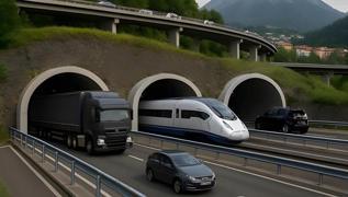 Dev t�nel projesiyle ula��m �a� atl�yor! 1 saatlik yol 5 dakikaya d��ecek