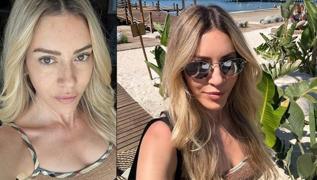 Sinem Kobal ve k�z� Leyla'dan piknik pozu! Be�eni ya�muruna tutuldu