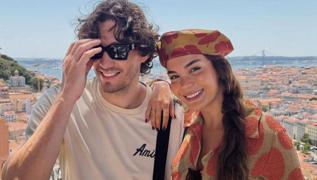 Ebru �ahin ve Cedi Osman'dan Lizbon pozu! Tatil payla��mlar� �ok konu�uldu