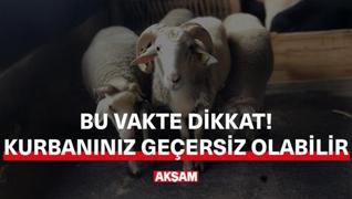 <p>Kurbanlarnz geersiz olabilir!</p><p>Kurban Bayram'na sayl gnler kald.</p><p>Bazlar kurb