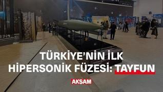 <p>Trkiye'nin milli imkanlarla retilmi en uzun menzilli balistik fzesi Tayfun Blok-4 ilk kez DE