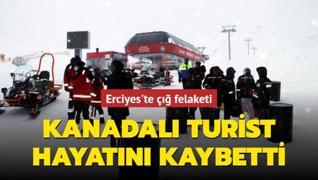 Erciyes'te çığ felaketi... Kanadalı turist hayatını kaybetti