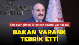 Bakan Varank tebrik etti: Türk oyun şirketi 55 milyon dolarlık yatırım aldı