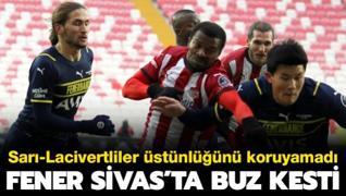 Fenerbahçe Sivas'ta buz kesti: 1-1