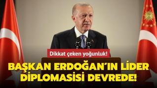 Başkan Erdoğan'ın lider diplomasisi devrede! Dikkat çeken yoğunluk