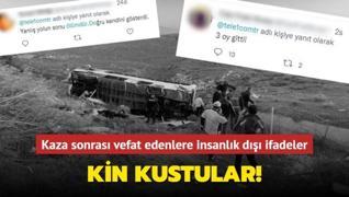 Adana'da gençlik şöleni dönüşü sonrası kazada vefat edenlere insanlık dışı ifadeler