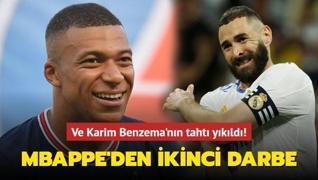Ve Karim Benzema'nın tahtı yıkıldı! Kylian Mbappe'den ikinci darbe