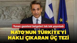 Yunan gazetesi belgeleri tek tek yayınladı: NATO'nun Türkiye'yi haklı çıkaran üç tezi