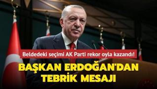 Başkan Erdoğan'dan Dodurga beldesine tebrik mesajı