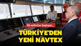 Türkiye Abdülhamid Han için NAVTEX yayınladı