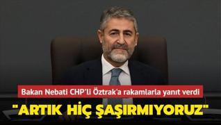 Bakan Nebati CHP'li Öztrak'a rakamlarla yanıt verdi: ‘Artık hiç şaşırmıyoruz‘