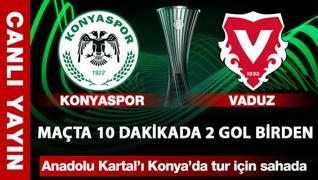 Maçta 10 dakikada 2 gol birden: Konyaspor-Vaduz