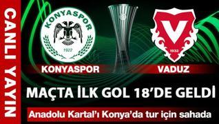 Maçta ilk gol 18'de geldi: Konyaspor-Vaduz