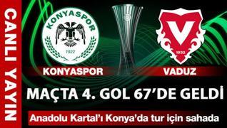 Maçta 4. gol 67'de geldi: Konyaspor-Vaduz