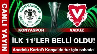 İlk 11'ler belli oldu: Konyaspor-Vaduz