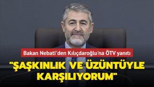 Bakan Nebati'den Kılıçdaroğlu'na ÖTV yanıtı: ‘Şaşkınlık ve üzüntüyle karşılıyorum‘