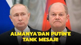 Almanya'dan Putin'e tank mesaj�!