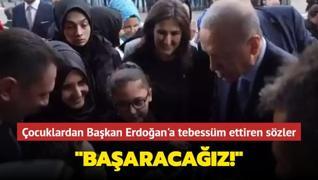 Balıkesirli küçük çocuktan Başkan Erdoğan'a tebessüm ettiren sözler: ‘Başaracağız!‘