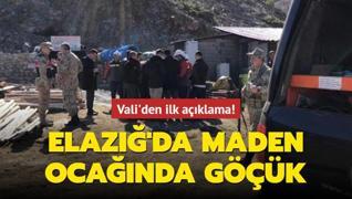 Elazığ'da maden ocağında göçük: 3 işçi kurtarıldı