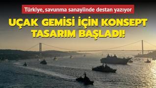 Türkiye, savunma sanayiinde destan yazıyor... Uçak gemisi için konsept tasarım başladı!