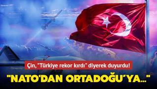 in, Trkiye rekor krd diyerek duyurdu! NATO lkelerinden Ortadou'ya kadar...