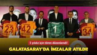 Galatasaray'da imzalar atld! 5 yldz iin tren dzenlendi
