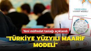 Trkiye Yzyl Maarif Modeli... Yeni mfredat tasla akland