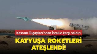 Kassam Tugaylar'ndan srail'e kar saldr... Katyua roketleri atelendi!