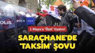 Sarahane'de 'Taksim' ovu