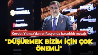 Cumhurbakan Yardmcs Ylmaz'dan enflasyonda kararllk mesaj: Drmek bizim iin ok nemli