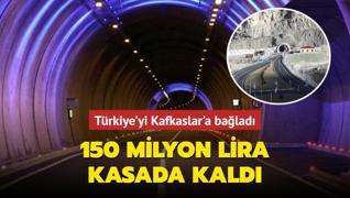 Trkiye'yi Kafkaslar'a balad... 150 milyon lira kasada kald