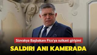 Slovakya Babakan Fico'ya suikast giriimi! Saldr an kamerada