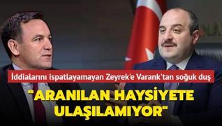 Aslsz iddialarn ispatlayamayan Deniz Zeyrek'e Mustafa Varank'tan souk du: Aranlan haysiyete ulalamyor