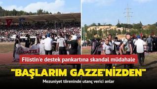 Mersin niversitesi'nde Filistin'e destek pankartna skandal mdahale: Balarm Gazze'nizden