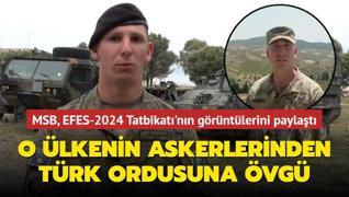 O lkenin askerlerinden Trk ordusuna vg: MSB, EFES-2024 Tatbikat'nn grntlerini paylat