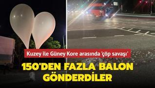Kuzey ile Gney Kore arasnda p sava: 150'den fazla balon gnderdiler