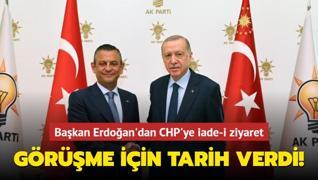 Bakan Erdoan'dan CHP'ye iade-i ziyaret... Grme iin tarih verdi!