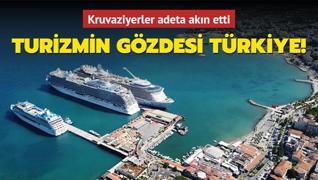 Turizmin gzdesi Trkiye... Kruvaziyerler adeta akn etti!