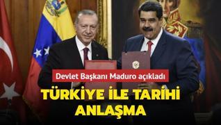 Devlet Bakan Maduro aklad: Trkiye ile tarihi anlama
