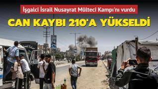 srail Nusayrat Mlteci Kamp'n vurdu: En az 210 can kayb