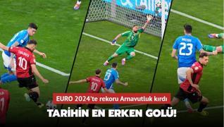 Tarihin en erken gol! EURO 2024'te rekoru Arnavutluk krd