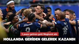 Hollanda geriden gelerek kazand! 3 puan getiren gol Weghorst att