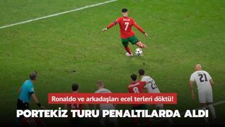 Ronaldo ve arkadalar ecel terleri dkt! Portekiz turu penaltlarda ald