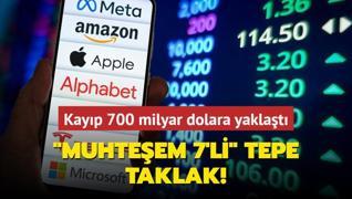 ABD'de Muhteem 7'li tepe taklak! Kayp 700 milyar dolara yaklat