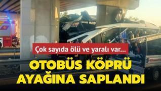 Otobs kpr ayana sapland: ok sayda l ve yaral var