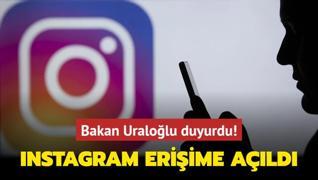 Bakan Uralolu saat vererek duyurdu! Instagram eriime ald