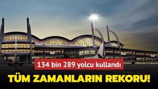 T�m zamanlar�n g�nl�k rekoru! Sabiha G�k�en Havaliman�'n� 134 bin 289 yolcu kulland�!